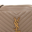 Calfskin Matelasse Monogram Lou Camera Bag Dark Beige