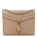 Grain De Poudre Monogram Cassandra Chain Wallet Dark Beige