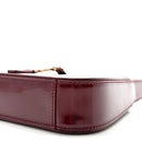 Patent Calfskin Le 5 A 7 Mini Hobo Red Grenat
