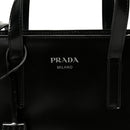 Spazzolato Mini Re-Edition 1995 Double Handle Handbag Black