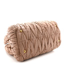 Nappa Matelasse Bauletto Top Handle Bowler Cammeo