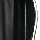 Grain De Poudre Matelasse Chevron Monogram Envelope Chain Wallet Black