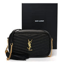 Grain De Poudre Matelasse Monogram Mini Lou Camera Bag Black