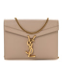 Grain De Poudre Monogram Cassandra Chain Wallet  Dark Beige