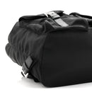 Tessuto Nylon Saffiano Medium Backpack Black