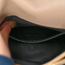 Sheepskin Matelasse Chevron Monogram Medium College Bag Dark Beige