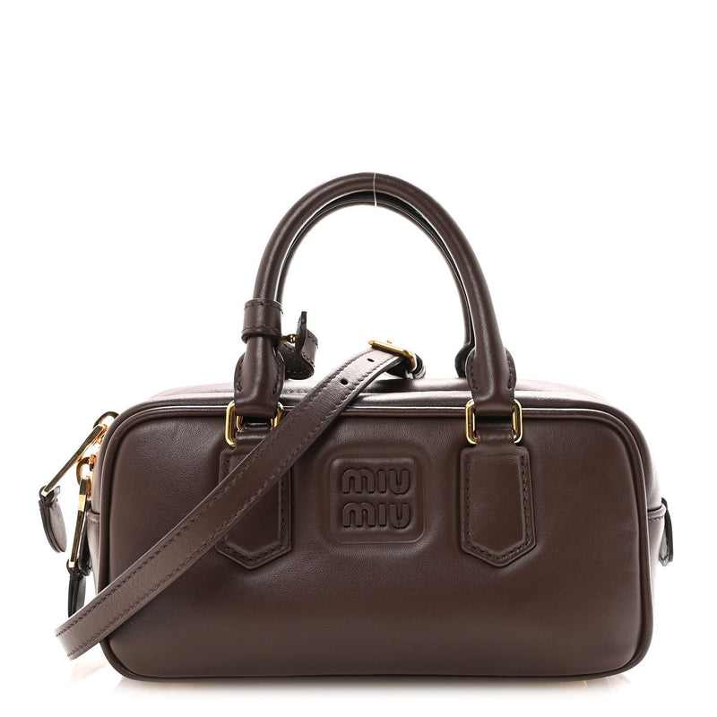 Calfskin Mini Arcadie Top Handle Bag Briarwood