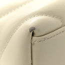 Calfskin Y Quilted Monogram Small Loulou Chain Satchel Blanc Vintage