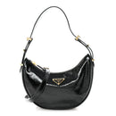 Patent Naplak Arque Shoulder Bag Black