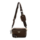 Re-Nylon Saffiano Mini Shoulder Bag Sienna