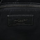 Crinkled Calfskin Matelasse Monogram Large Niki Chain Satchel Black