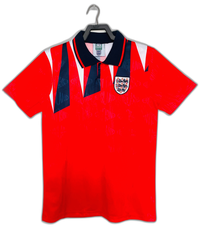 England 1992 II Away Jersey - Retro Version | Free Shipping + Keychain Gift