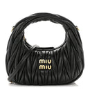 Nappa Matelasse Mini Wander Hobo Black