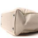 Nylon Saffiano Bi-Color Tote Grey