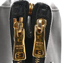Saffiano Lux Medium Galleria Double Zip Tote Black