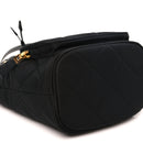 Re-Nylon Saffiano Stitched Duet Bucket Bag Black