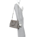 Saffiano Lux Large Galleria Double Zip Tote Argilla