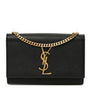 Grain De Poudre Small Monogram Kate Satchel Black