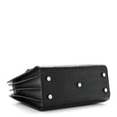 Calfskin Crocodile Embossed Baby Sac De Jour Black