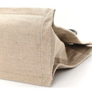 Linen Calfskin Small Rive Gauche Tote Greggio Natural