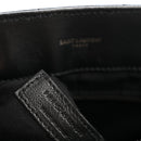 Calfskin Y Quilted Monogram Monochrome Medium Loulou Chain Satchel Black