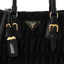 Tessuto Nylon Gaufre Tote Black
