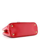 Saffiano Vernice Galleria Double Zip Tote Rosso