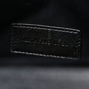 Grain De Poudre Matelasse Chevron Monogram Envelope Clutch Black