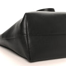 Vitello Daino Pocket Shopping Tote Black