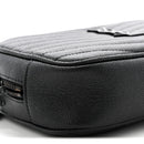 Grain De Poudre Matelasse Monochrome Monogram Mini Lou Camera Bag Black