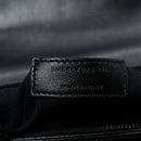 Calfskin Y Quilted Monogram Monochrome Toy Loulou Crossbody Bag Black