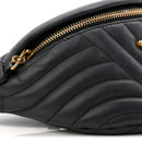 Calfskin Quilted New Wave Bumbag Black