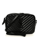 Calfskin Matelasse Monogram Monochrome Lou Camera Bag Black