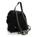 Tessuto Nylon Vela Chain Backpack Black