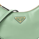 Soft Calfskin Arque Shoulder Bag Acquamarina