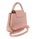 Metallic Taurillon Capucines BB Pearly Pink