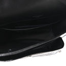 Patent Calfskin Matelasse Monogram Baby Niki Chain Satchel Black