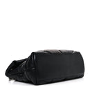 Lambskin Quilted Medium Loulou Puffer Monogram Chain Satchel Black