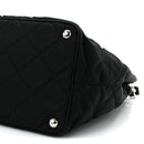 Nylon Tessuto Impuntu Quilted Tote Black