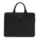 Saffiano Medusa Top Handle Briefcase Black