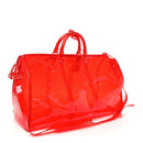 PVC Monogram Keepall Bandouliere 50 Grenadine Red