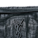 Crocodile Embossed Calfskin Monogram Medium Niki Chain Satchel Algea