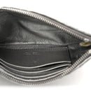 Metallic Nappa Matelasse Quilted Zip Wallet Silver