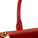 Saffiano Vernice Galleria Double Zip Tote Rosso
