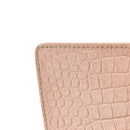 Calfskin Crocodile Embossed Medium Monogram Sunset Rose Antic