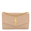 Grain De Poudre Monogram Uptown Chain Wallet Taupe