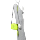 Patent Calfskin Matelasse Monogram Lou Camera Bag Neon Yellow