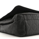Calfskin Embossed Medusa Messenger Bag Black