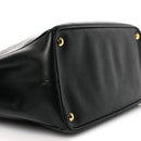 Saffiano Large Galleria Double Zip Tote Black
