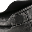 Calfskin Embossed Medusa Messenger Bag Black